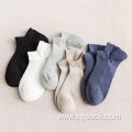 solid mesh ankle cut length mans breathable socks